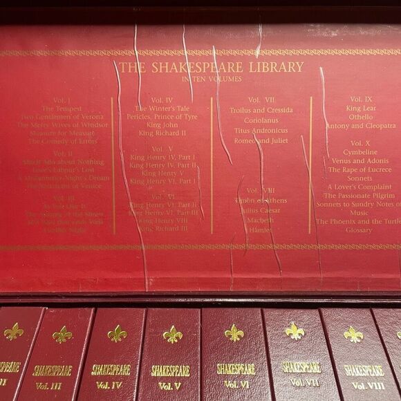 The Shakespeare Library in Ten Volumes by William Shakespeare - Picture 8 of 8